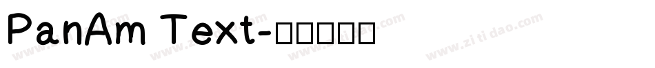 PanAm Text字体转换